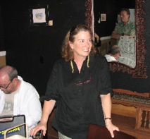 Benita dn Phil Fountain cartoon improv 2009